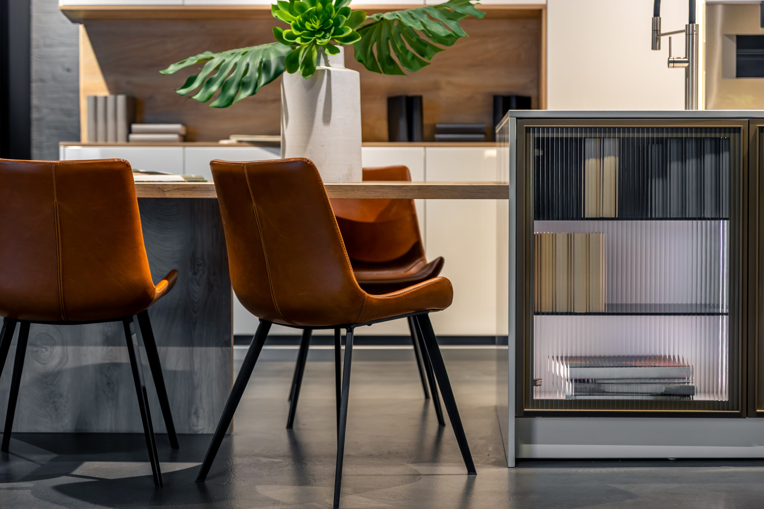 Carefully curated furniture, lighting, colors, and accessories for a cohesive look.
